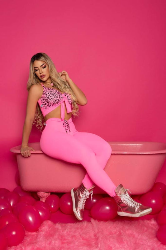 Pink Leopard Two-Piece