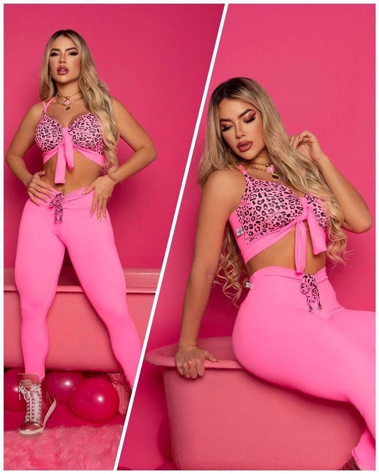 Pink Leopard Two-Piece